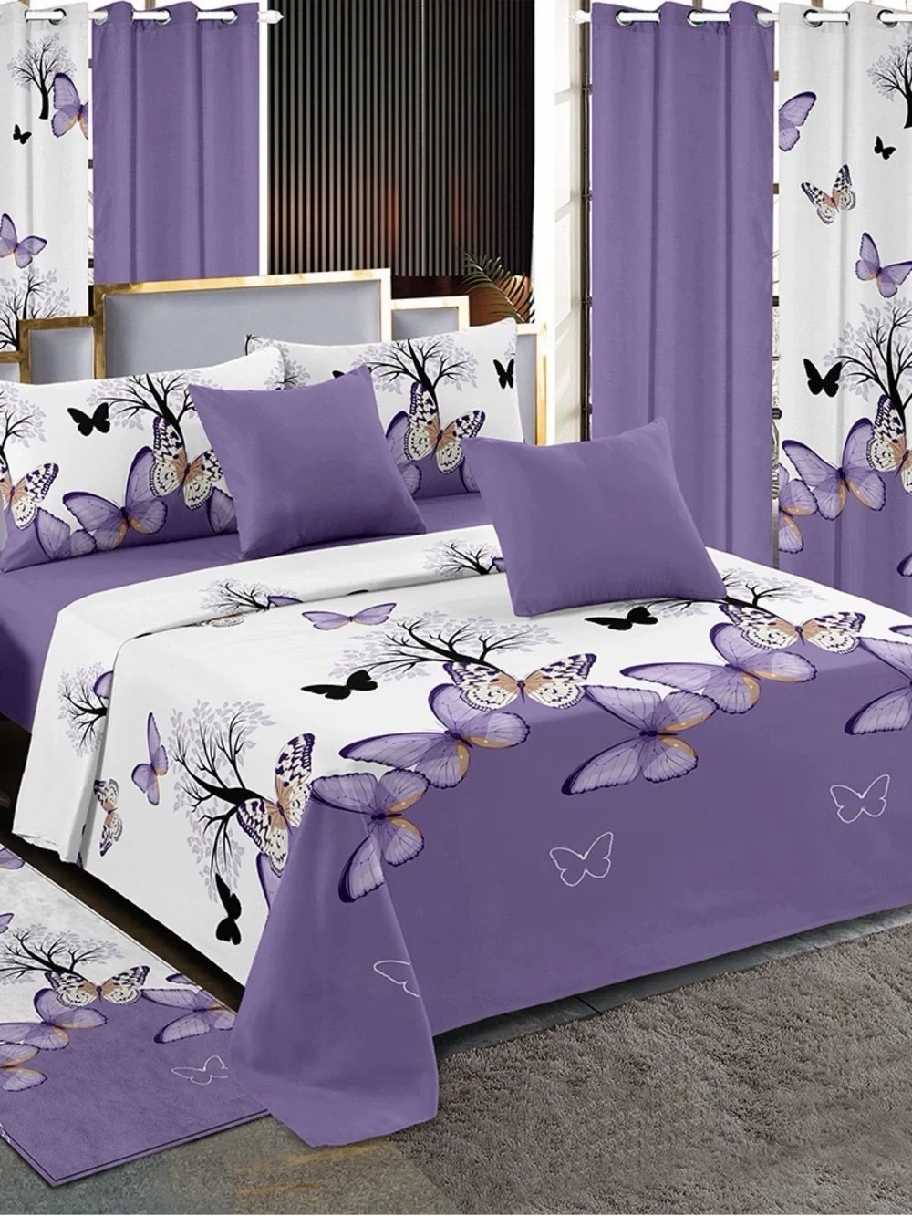 Purple Butterfly Bedding Set – Elegant Home Bedding and have other model check